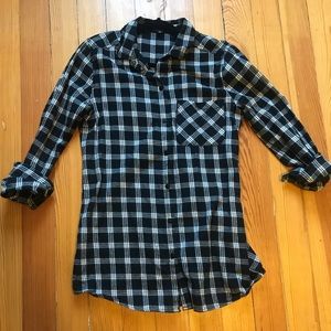 Sanctuary boyfriend plaid button down